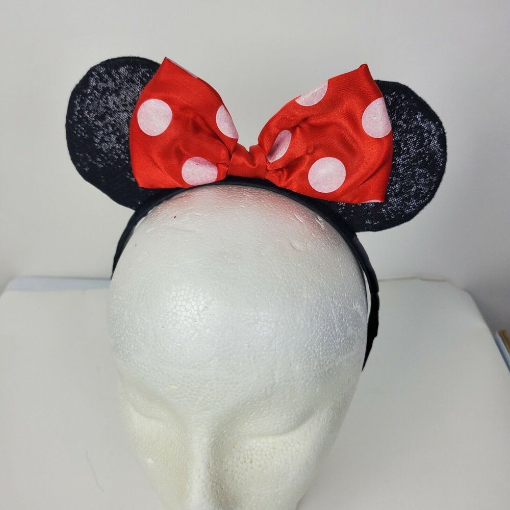 Disneyland Minnie Mouse Halloween Ears‎ Polka Dot Headband Costume